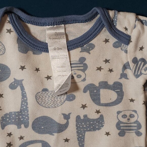 Adorable Set of 4 The Peanutshell Baby Boy Bodysuits/Rompers (0-3 months) - Picture 4 of 11